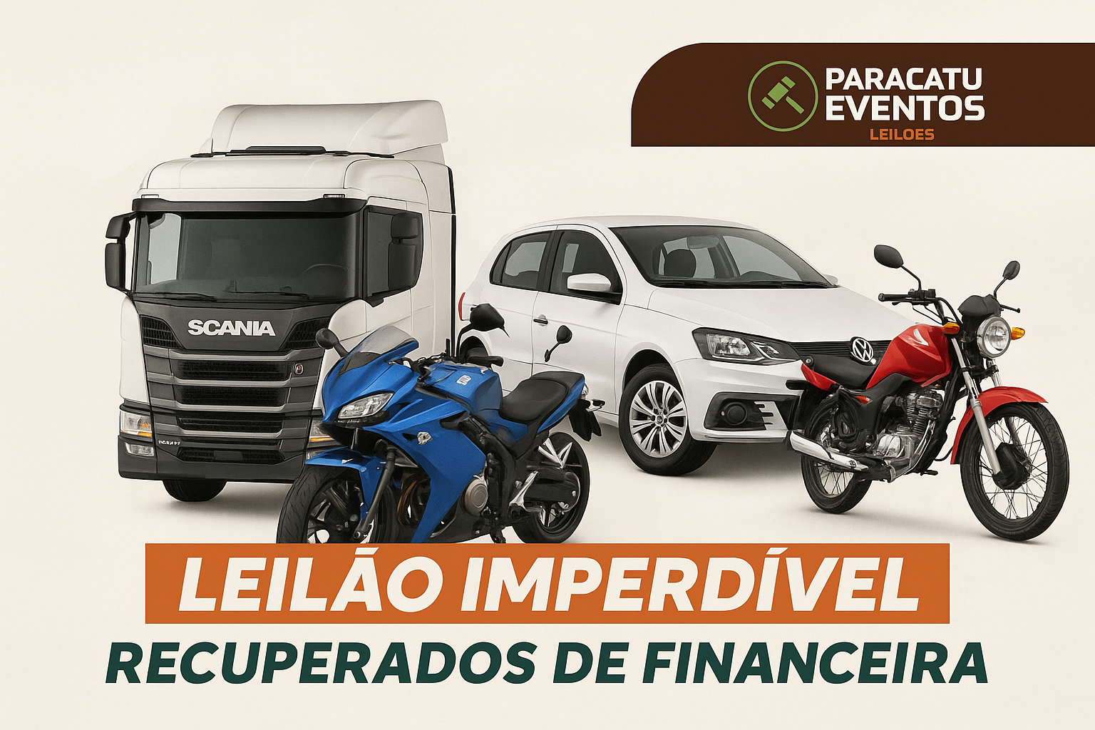 LEILÃO DE RECUPERADOS DE FINANCIAMENTO 27/05